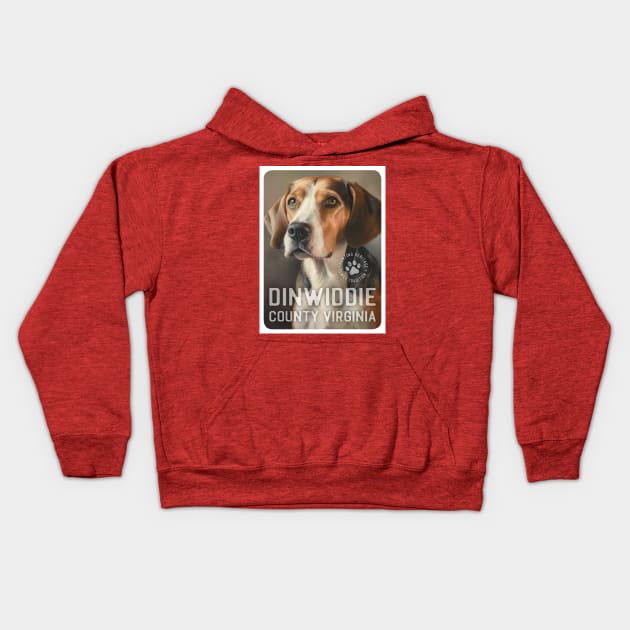 American fox hound *(English) hunting Dinwiddie, VA Kids Hoodie by chapter2